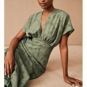 Hutch Lindy Dress, Moss, BHLDN, size 14